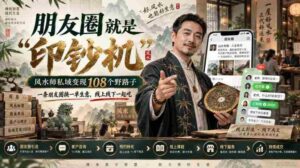 朋友圈就是“印钞机”,风水师私域变现108个野路子,一条朋友圈换一单生意,线上线下一起吃【文档】-中创网_分享创业项目_助您在家赚钱