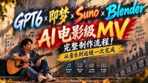 AI赋能影视制作:GPT6×Suno×Blender联手打造全流程无水印电影级MV-中创网_分享创业项目_助您在家赚钱