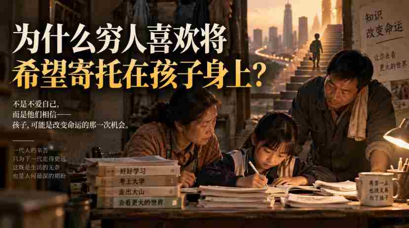 某社群精品文章：为什么穷人喜欢将希望寄托在孩子身上？-中创网_分享创业项目_助您在家赚钱