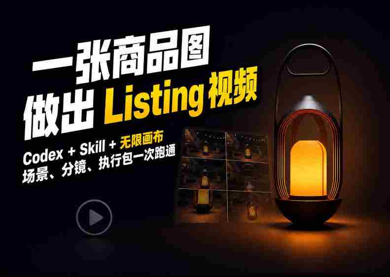 无限创意，Codex与画布联手，将商品图演绎成吸睛的Amazon视频清单-中创网_分享创业项目_助您在家赚钱