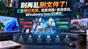 别再乱删文件了!C盘爆红救星,深度清理+系统优化,Windows/macOS通吃!-中创网_分享创业项目_助您在家赚钱