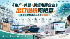 外贸企业一站式出口退税攻略营:生产、跨境电商齐参与,助你轻松入门-中创网_分享创业项目_助您在家赚钱