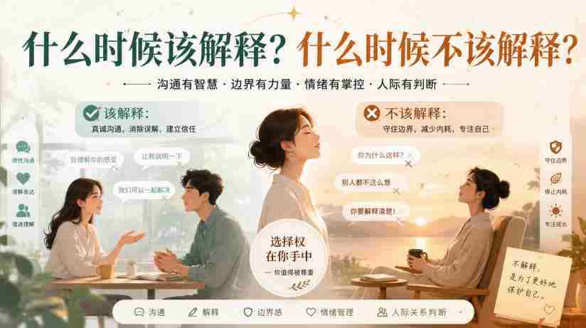 付费文章:什么时候该解释?什么时候不该解释?