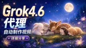 Grok 4.6 代理自动制作视频!从提示词到成片全流程详细分享|AI Agent 实操分享-中创网_分享创业项目_助您在家赚钱
