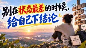 某公众号付费文章:别在状态最差的时候,给自己下结论-中创网_分享创业项目_助您在家赚钱