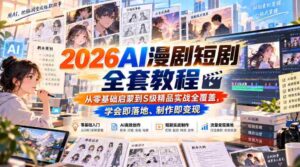 全解析】2026年AI动画剧集制作攻略:从新手起步至顶尖实战,学成即能盈利-中创网_分享创业项目_助您在家赚钱