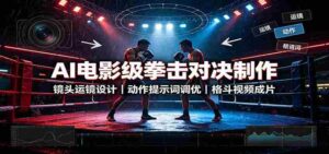 AI电影级拳击对决制作：镜头运镜设计，动作提示词调优，格斗视频成片-中创网_分享创业项目_助您在家赚钱