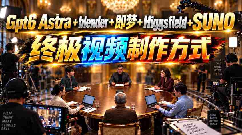 揭开GPT-6与Suno的神秘面纱：Astra、Blender、即梦、Higgsfield联手打造视频制作新纪元！-中创网_分享创业项目_助您在家赚钱