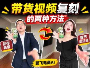 轻松掌握AI带货视频制作:无需实拍、无需文案,一键复刻爆款视频教程!-中创网_分享创业项目_助您在家赚钱
