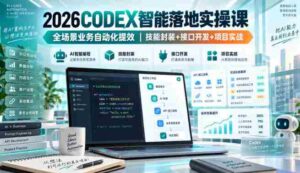 2026Codex智能落地实操课,全场景业务自动化提效,技能封装+接口开发+项目实战-中创网_分享创业项目_助您在家赚钱