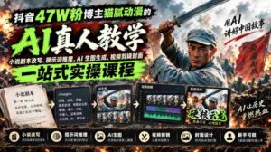 揭秘抖音47万粉丝达人猫腻动漫:AI真人漫剧制作全攻略,从剧本改写到视频剪辑,一网打尽!-中创网_分享创业项目_助您在家赚钱