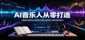 揭秘AI音乐创作全流程:深度解析创作平台,实操人声合成技巧,掌握版权发行与词曲引流策略-中创网_分享创业项目_助您在家赚钱