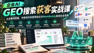 AI赋能企业地理信息搜索:揭秘关键词挖掘、内容制作、官网升级及WorkBuddy自动化全攻略-中创网_分享创业项目_助您在家赚钱