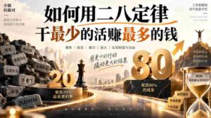 付费文章:如何用二八定律干最少的活賺最多的钱-中创网_分享创业项目_助您在家赚钱