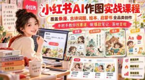 探索小红书AI绘图新境界:全方位学习条漫、古风插图、绘本创作,实战攻略助你挖掘热门领域,打造爆款笔记,实现盈利变现-中创网_分享创业项目_助您在家赚钱