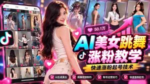 人工智能助力舞姿优美,教你如何用AI制作美女跳舞短视频,高效运营账号实现粉丝迅速增长-中创网_分享创业项目_助您在家赚钱