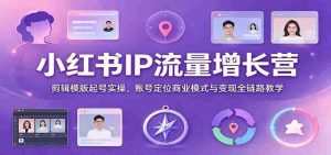 打造爆款笔记:小红书IP流量特训班,全方位揭秘剪辑技巧与商业变现策略-中创网_分享创业项目_助您在家赚钱