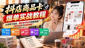 抖店商品卡爆单实战教程:从高潜力选品、爆款素材制作到搜索推广、新品起量与放量策略-中创网_分享创业项目_助您在家赚钱