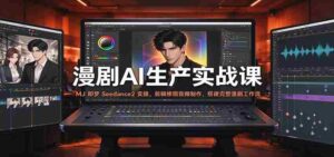 漫剧AI生产实战课:MJ 即梦 Seedance2 实操,剪辑修图音频制作,搭建完整漫剧工作流-中创网_分享创业项目_助您在家赚钱