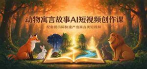 AI赋能寓言故事短视频制作:跟随提示词高效产出动物寓言短片-中创网_分享创业项目_助您在家赚钱