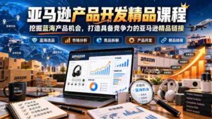 探秘亚马逊:打造高竞争力链接的蓝海产品开发秘籍课-中创网_分享创业项目_助您在家赚钱