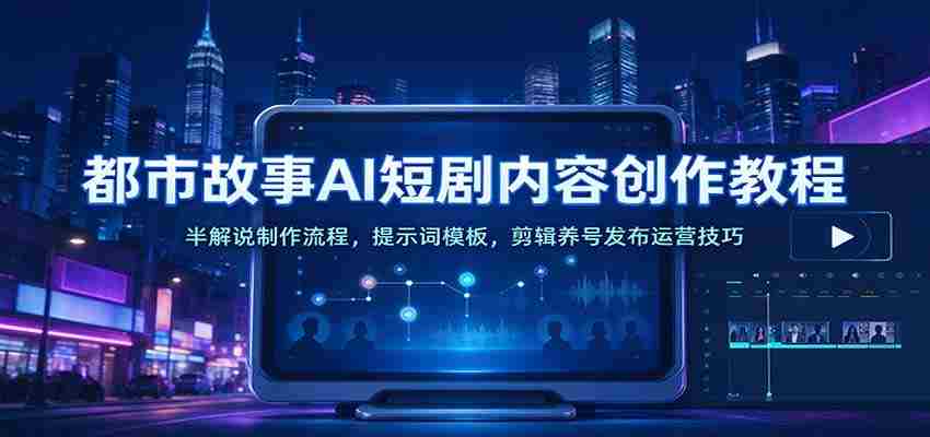 AI助力都市题材短剧创作指南：深度解析制作步骤、提示模板及剪辑推广策略-中创网_分享创业项目_助您在家赚钱