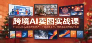 探索跨境AI图像营销之道:Midjourney图像处理与优化技巧,轻松注册平台,打造爆款主题,提升图片销售业绩-中创网_分享创业项目_助您在家赚钱
