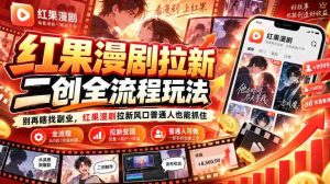 解锁红果漫剧新玩法:告别无头副业,抓住拉新风口,普通人轻松赚翻天-中创网_分享创业项目_助您在家赚钱