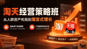 探索淘天经营奥秘:从精准人群布局至迅猛增长,揭秘独门资产运营模式,实战产品矩阵战略攻略-中创网_分享创业项目_助您在家赚钱