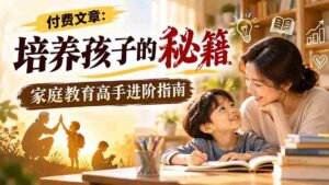 揭秘：育子宝典大公开，家庭教育达人升级攻略-中创网_分享创业项目_助您在家赚钱