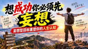 付费文章：想成功你必须先妄想，妄想型目标重塑你的人生认知-中创网_分享创业项目_助您在家赚钱