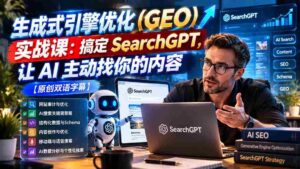 实战解析:GEO引擎优化技术,征服SearchGPT,AI精准推送你的内容【独家双语讲解-中创网_分享创业项目_助您在家赚钱