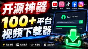 YouTube、B站超100+平台视频免费下载,超级好用,多平台免费开源热门视频下载器ytDownloader-中创网_分享创业项目_助您在家赚钱