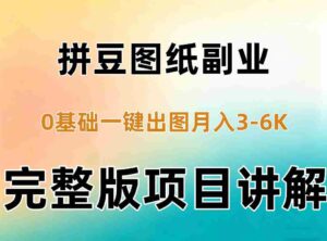 AI拼豆图纸副业,0基础AI一键出图,零库存零发货,1部手机月入3k+详细拆解-中创网_分享创业项目_助您在家赚钱