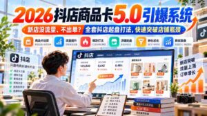 2026抖店商品卡5.0革新流量策略,新店流量短缺、订单难求?揭秘抖店全面启动策略,助力店铺轻松突破发展瓶颈-中创网_分享创业项目_助您在家赚钱