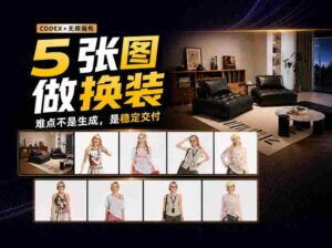 探索无限创意空间：Codex携手5图沙发换装视频，秘诀不在于关键词！-中创网_分享创业项目_助您在家赚钱