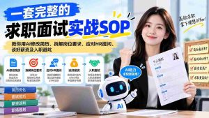 全方位求职面试攻略:AI优化简历秘籍,解析岗位要点,巧妙应对HR问题,薪资谈判攻略及入职陷阱警示-中创网_分享创业项目_助您在家赚钱
