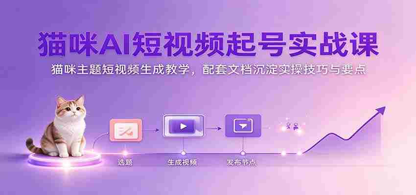 探索猫咪AI短视频制作奥秘：猫咪主题内容创作攻略，附赠实操手册解析关键技巧-中创网_分享创业项目_助您在家赚钱