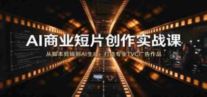 AI短片商业制作攻略:从剧本编写至AI制作,塑造专业TVC广告佳品-中创网_分享创业项目_助您在家赚钱