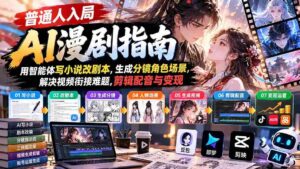 揭秘：AI漫剧创作全攻略：借助智能体打造小说剧本，生成分镜与场景，轻松解决视频剪辑难题，实现配音与盈利之路-中创网_分享创业项目_助您在家赚钱