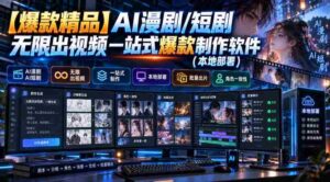 热销爆款】AI驱动影视制作神器:漫剧/短剧批量生成,本地部署轻松打造视频盛宴-中创网_分享创业项目_助您在家赚钱