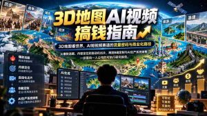 AI赋能三维地图，短视频制胜攻略揭秘：掌握流量金钥匙，探索商业新航线【文件-中创网_分享创业项目_助您在家赚钱