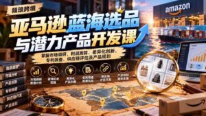 揭秘亚马逊市场蓝海:课程详解选品策略、盈利分析、独创新意、专利审查、供应链解析与产品蓝图设计-中创网_分享创业项目_助您在家赚钱