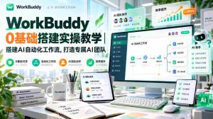 轻松掌握WorkBuddy零基础教程:构建AI自动化工作流程,打造个性化智能团队-中创网_分享创业项目_助您在家赚钱