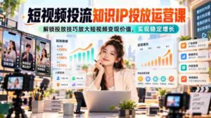 短视频流量运营秘籍:掌握投放策略,提升变现效能,助力持续增收-中创网_分享创业项目_助您在家赚钱