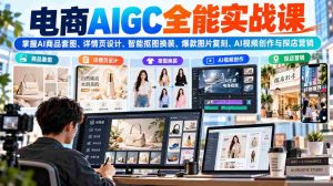 AI赋能电商全链路:解锁商品图片、详情页制作、智能换装、爆款复制及视频营销技巧-中创网_分享创业项目_助您在家赚钱