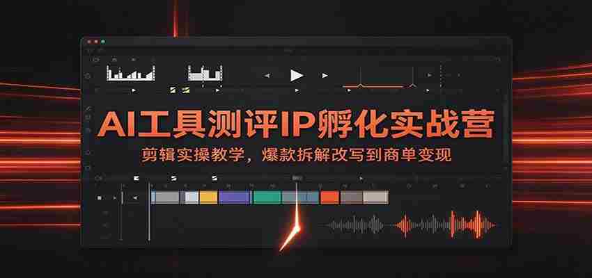 揭秘AI工具实战训练营：剪辑技巧大公开，爆款案例深度剖析，从内容创作到商业变现一网打尽-中创网_分享创业项目_助您在家赚钱