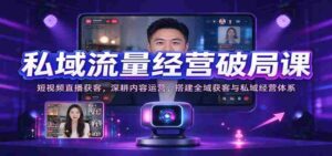 短视频直播吸粉秘诀:深度内容运营,构建全方位引流与私域管理策略-中创网_分享创业项目_助您在家赚钱