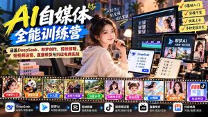 深度解锁】AI赋能自媒体大师班:深度学习DeepSeek、梦境创作、剪辑高手剪映、短视频营销、直播带货与抖店电商实操指南-中创网_分享创业项目_助您在家赚钱