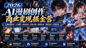 2026AI影视盛宴】从创意构思到商业盈利,漫剧制作全流程深度解析与实战技巧-中创网_分享创业项目_助您在家赚钱